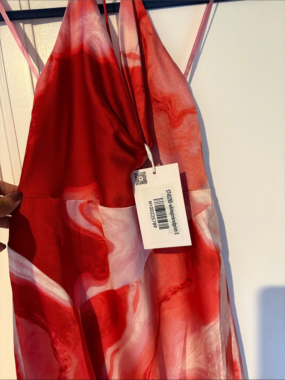 a new day Red and White Maxi Dress